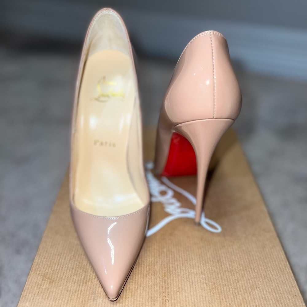 Christian Louboutin So Kate Nude Patent 120